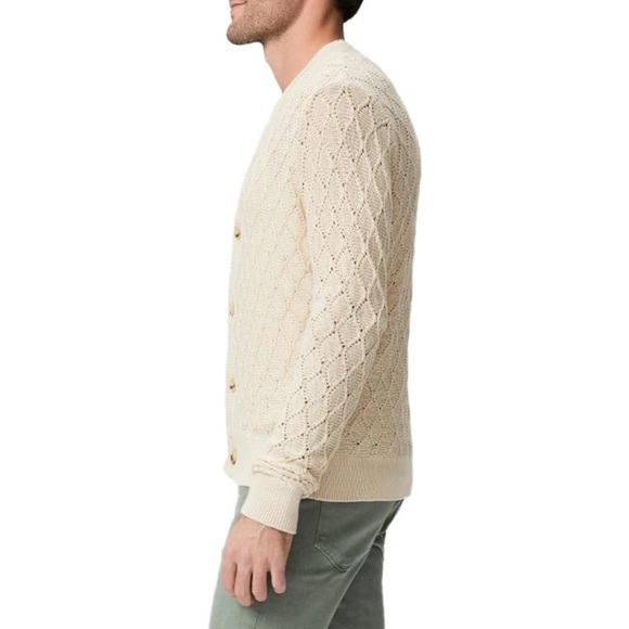 PAIGE Men’s Perry Cardigan in Ocean Salt - Picture 8 of 12